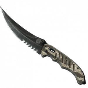 ★ Flip Knife | Black Laminate (Minimal Wear)