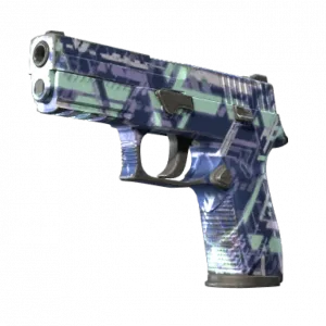 Souvenir P250 | Digital Architect (Well-Worn)