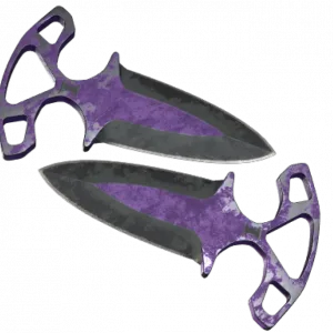 ★ StatTrak™ Shadow Daggers | Ultraviolet (Battle-Scarred)