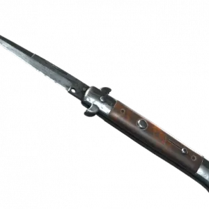 ★ Stiletto Knife | Damascus Steel (Well-Worn)