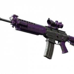 StatTrak™ SG 553 | Ultraviolet (Battle-Scarred)