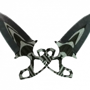 ★ StatTrak™ Shadow Daggers | Black Laminate (Well-Worn)