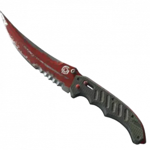 ★ Flip Knife | Crimson Web (Battle-Scarred)