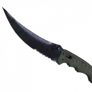 ★ StatTrak™ Flip Knife | Blue Steel (Battle-Scarred)