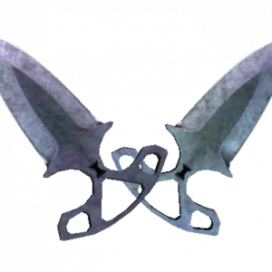 ★ StatTrak™ Shadow Daggers | Blue Steel (Battle-Scarred)