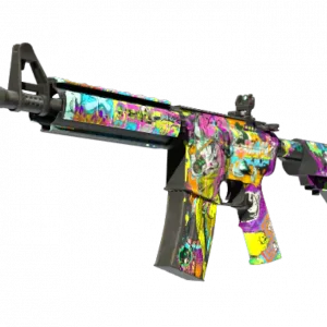 StatTrak™ M4A4 | In Living Color (Well-Worn)