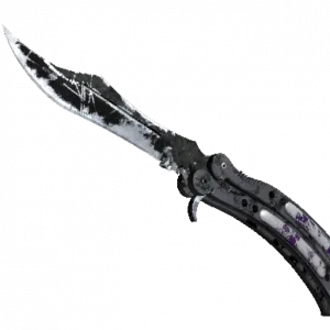 ★ StatTrak™ Butterfly Knife | Ultraviolet (Battle-Scarred)