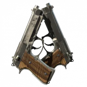 StatTrak™ Dual Berettas | Black Limba (Battle-Scarred)