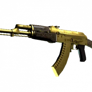 Souvenir AK-47 | Gold Arabesque (Well-Worn)