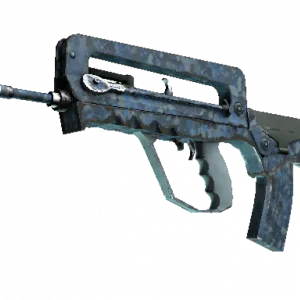 Souvenir FAMAS | Cyanospatter (Well-Worn)