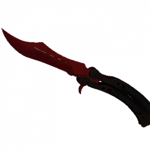 ★ Butterfly Knife | Crimson Web (Minimal Wear)