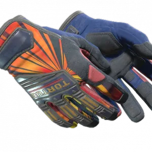 ★ Specialist Gloves | Sunburst (Well-Worn)
