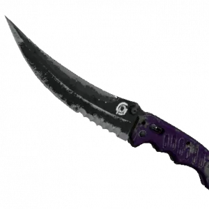 ★ StatTrak™ Flip Knife | Ultraviolet (Battle-Scarred)