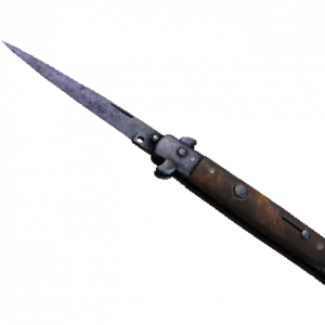 ★ Stiletto Knife | Blue Steel (Battle-Scarred)