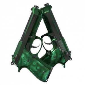 Souvenir Dual Berettas | Polished Malachite (Factory New)