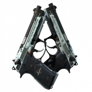 StatTrak™ Dual Berettas | Dezastre (Well-Worn)
