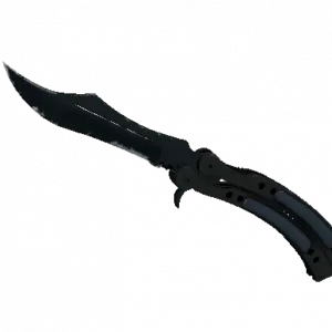 ★ StatTrak™ Butterfly Knife | Night (Well-Worn)