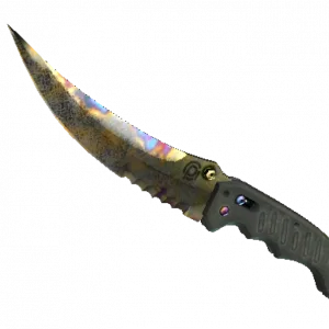 ★ StatTrak™ Flip Knife | Case Hardened (Well-Worn)