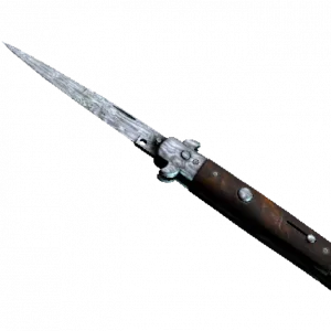 ★ StatTrak™ Stiletto Knife | Damascus Steel (Well-Worn)