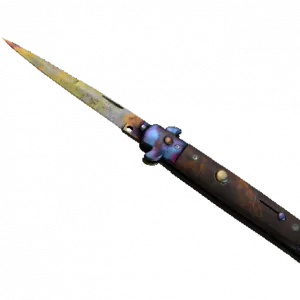 ★ StatTrak™ Stiletto Knife | Case Hardened (Well-Worn)